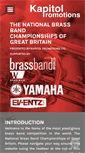 Mobile Screenshot of nationalbrassbandchampionships.com